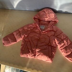 Old Navy Coral Kids Puffer Jacket